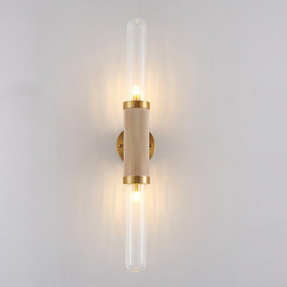 Luminous Wall Sconce | Gold Metal & Glass | Set of 2