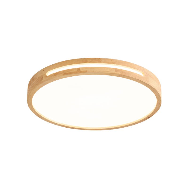 Lumis Halo Ceiling Light | Modern LED | Walnut Wood, White