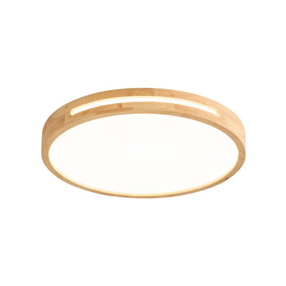 Lumis Halo Ceiling Light | Modern LED | Walnut Wood, White