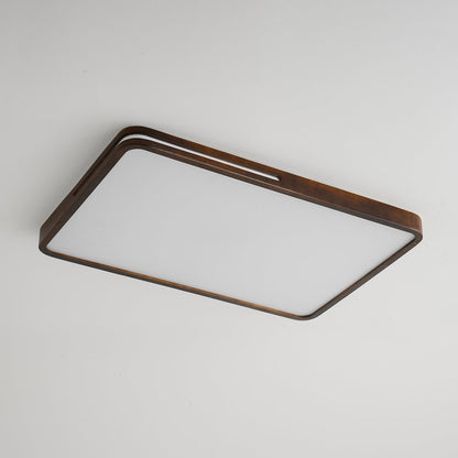Lumis Halo Ceiling Light | Modern LED | Walnut Wood, White