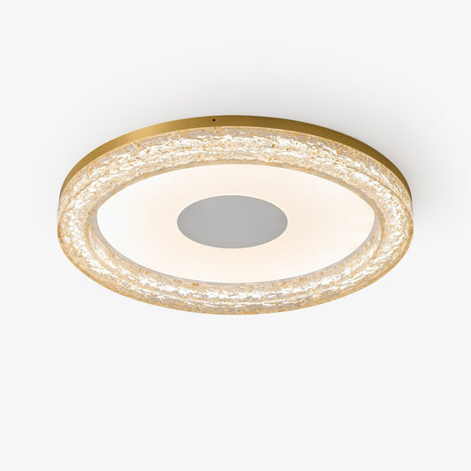 Lumora Resin Ceiling Light | Resin & Metal | Gold, Black, Clear