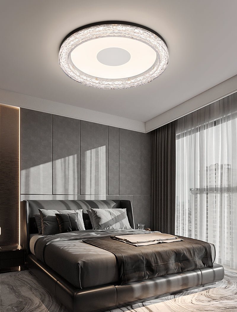 Lumora Resin Ceiling Light | Resin & Metal | Gold, Black, Clear