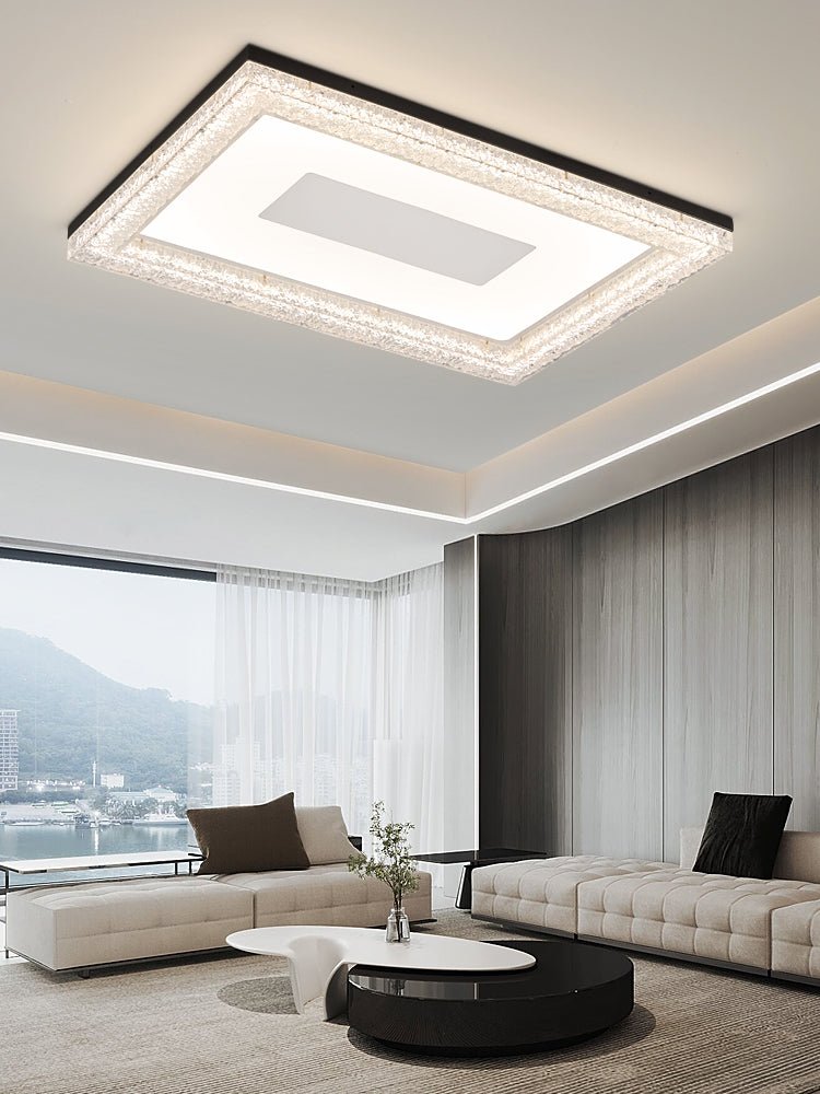 Lumora Resin Ceiling Light | Resin & Metal | Gold, Black, Clear