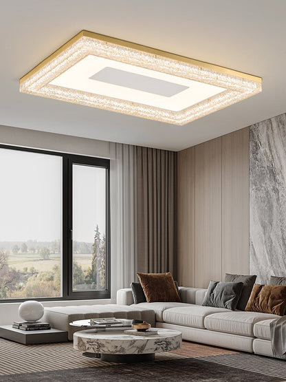 Lumora Resin Ceiling Light | Resin & Metal | Gold, Black, Clear