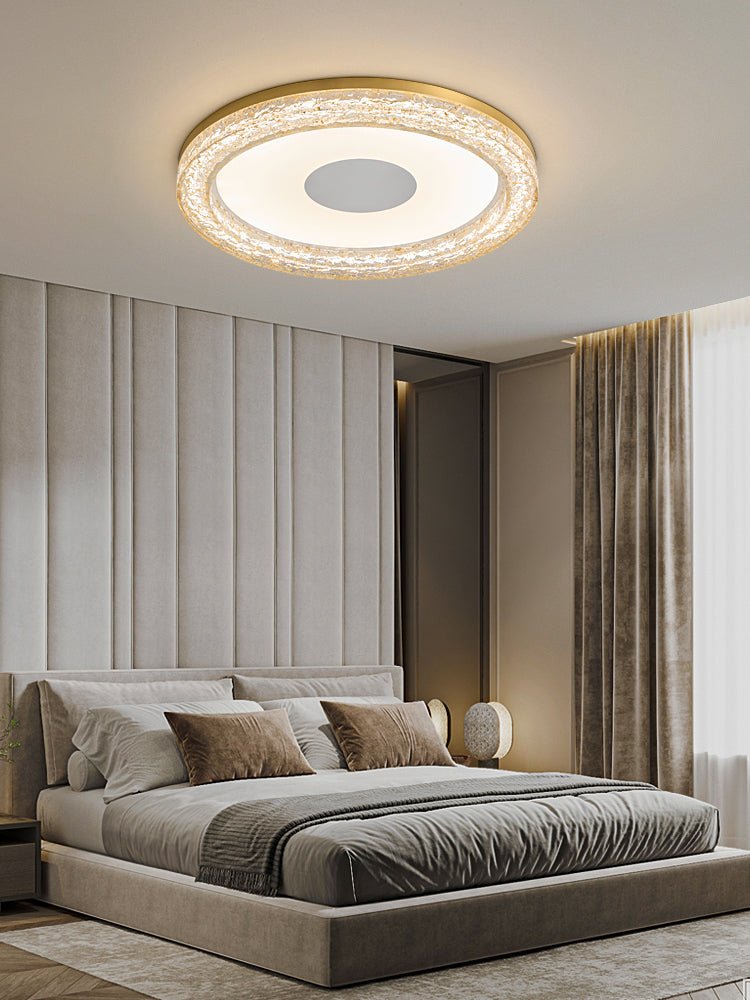 Lumora Resin Ceiling Light | Resin & Metal | Gold, Black, Clear