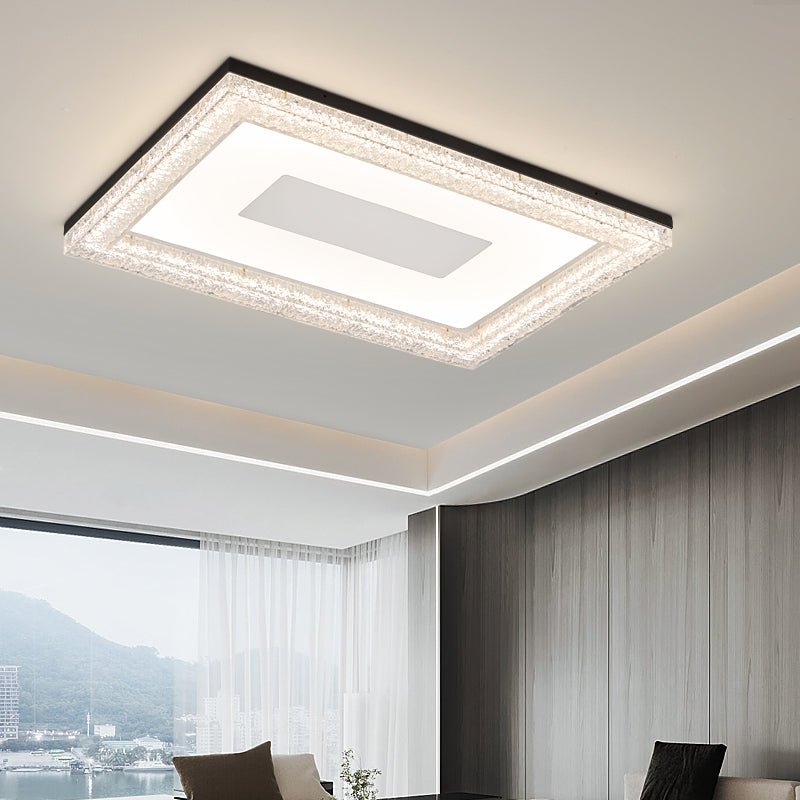 Lumora Resin Ceiling Light | Resin & Metal | Gold, Black, Clear