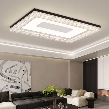 Lumora Resin Ceiling Light | Resin & Metal | Gold, Black, Clear