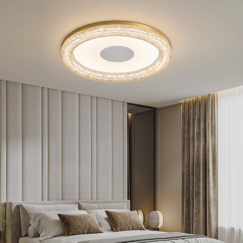 Lumora Resin Ceiling Light | Resin & Metal | Gold, Black, Clear