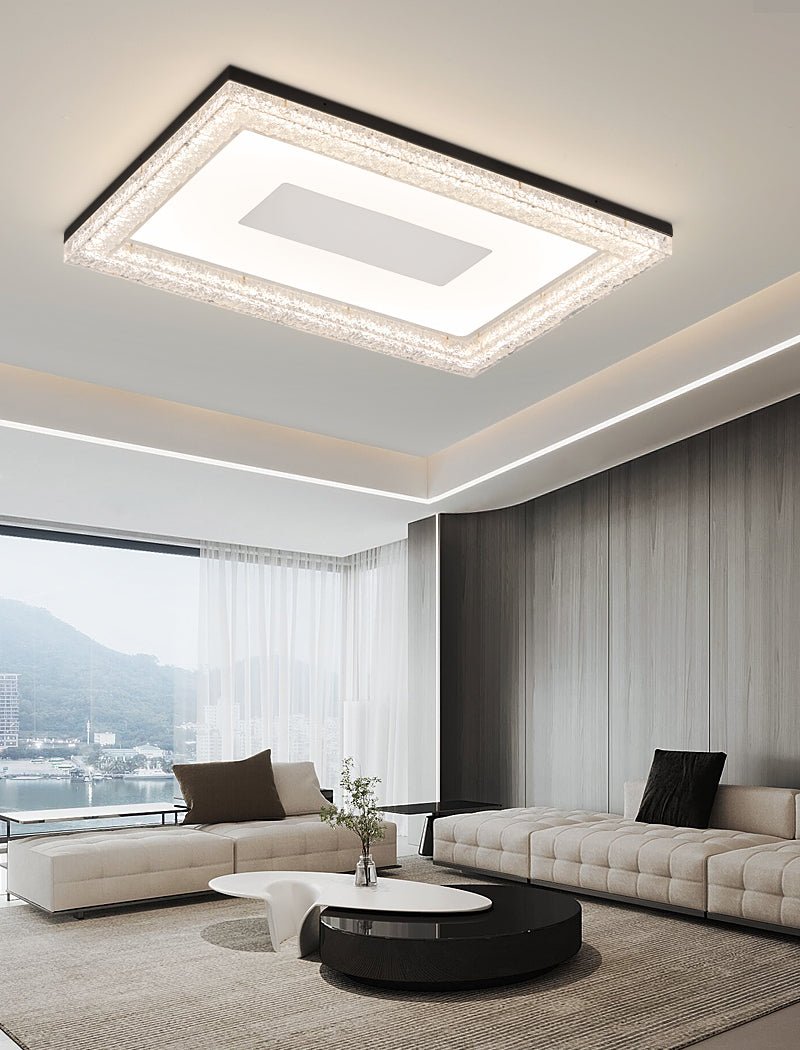 Lumora Resin Ceiling Light | Resin & Metal | Gold, Black, Clear