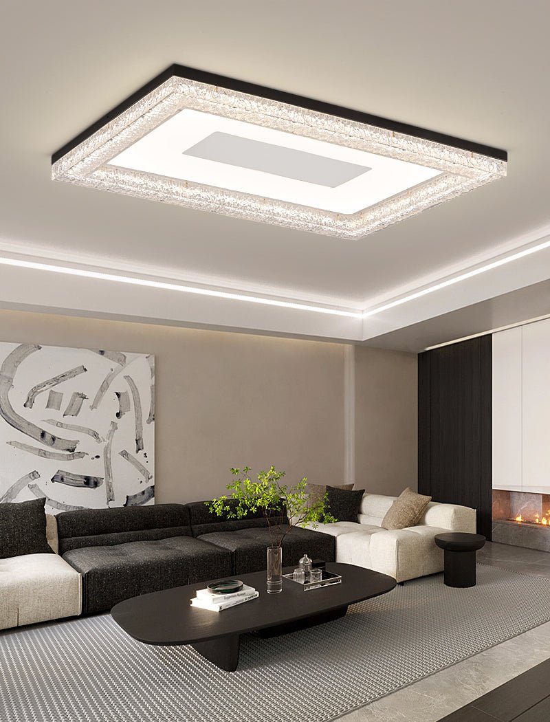 Lumora Resin Ceiling Light | Resin & Metal | Gold, Black, Clear
