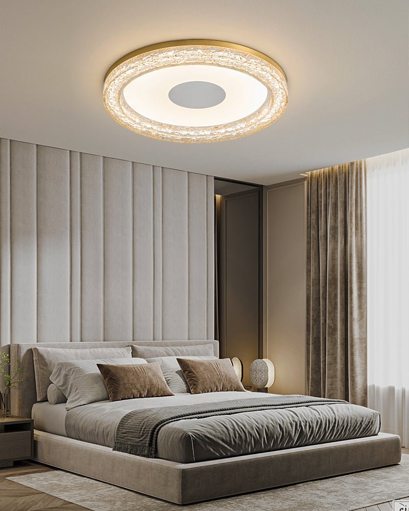 Lumora Resin Ceiling Light | Resin & Metal | Gold, Black, Clear