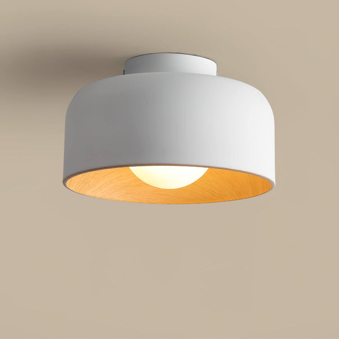 Lumosphere Ceiling Light | Metal, Glass | Wood Grain Hydrographics