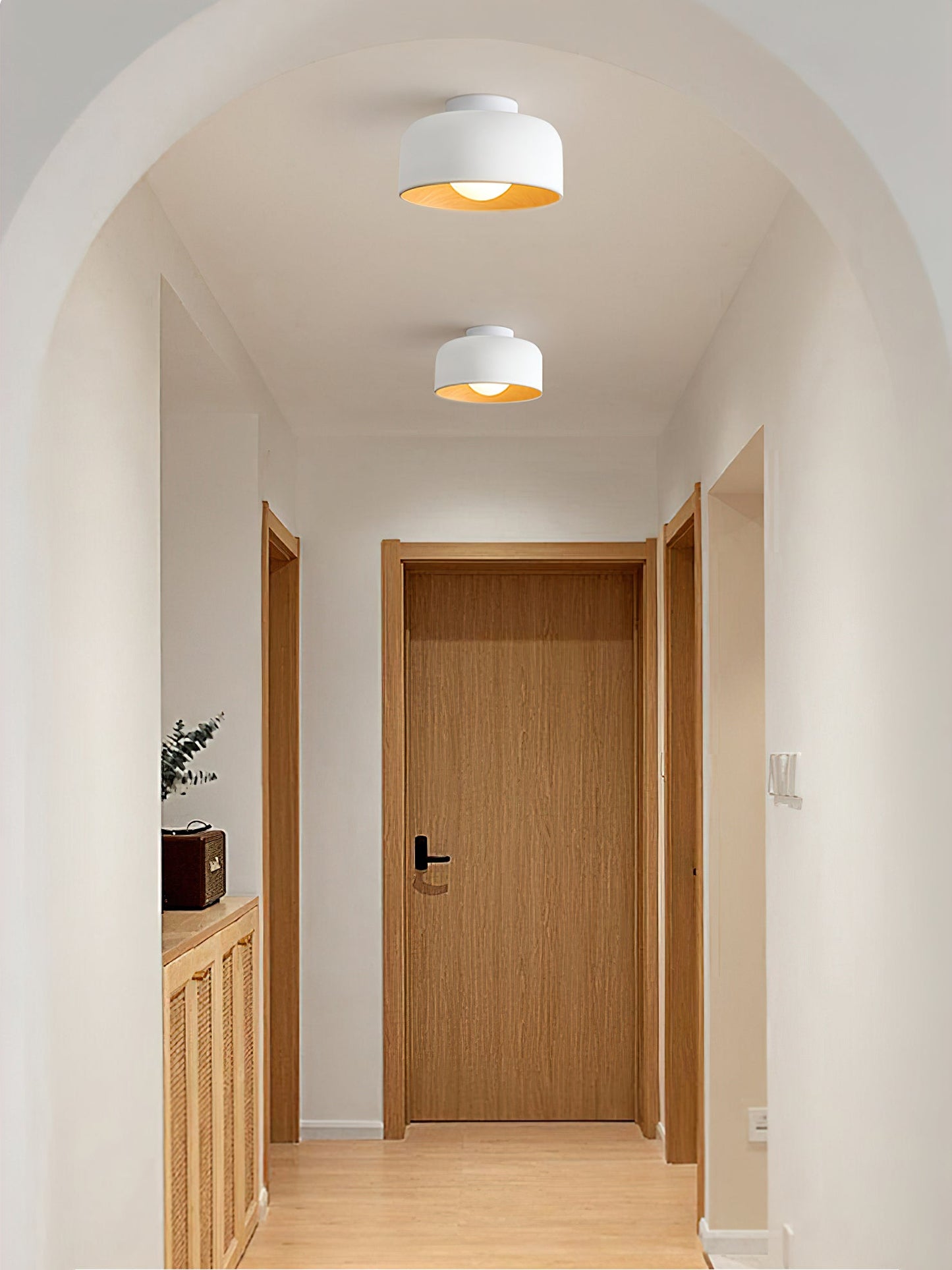 Lumosphere Ceiling Light | Metal, Glass | Wood Grain Hydrographics