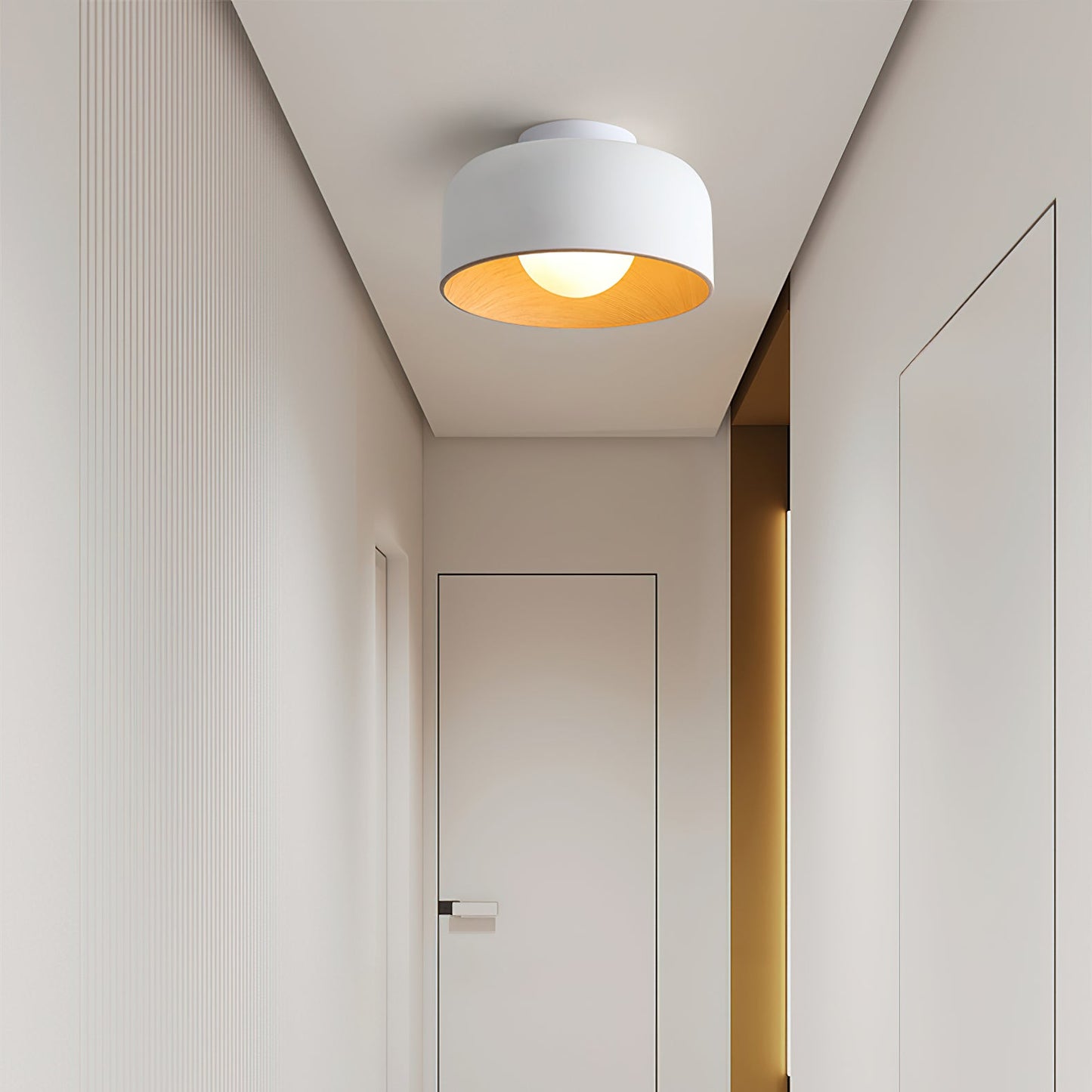 Lumosphere Ceiling Light | Metal, Glass | Wood Grain Hydrographics