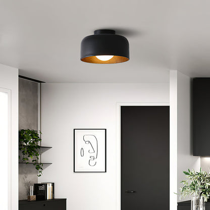 Lumosphere Ceiling Light | Metal, Glass | Wood Grain Hydrographics