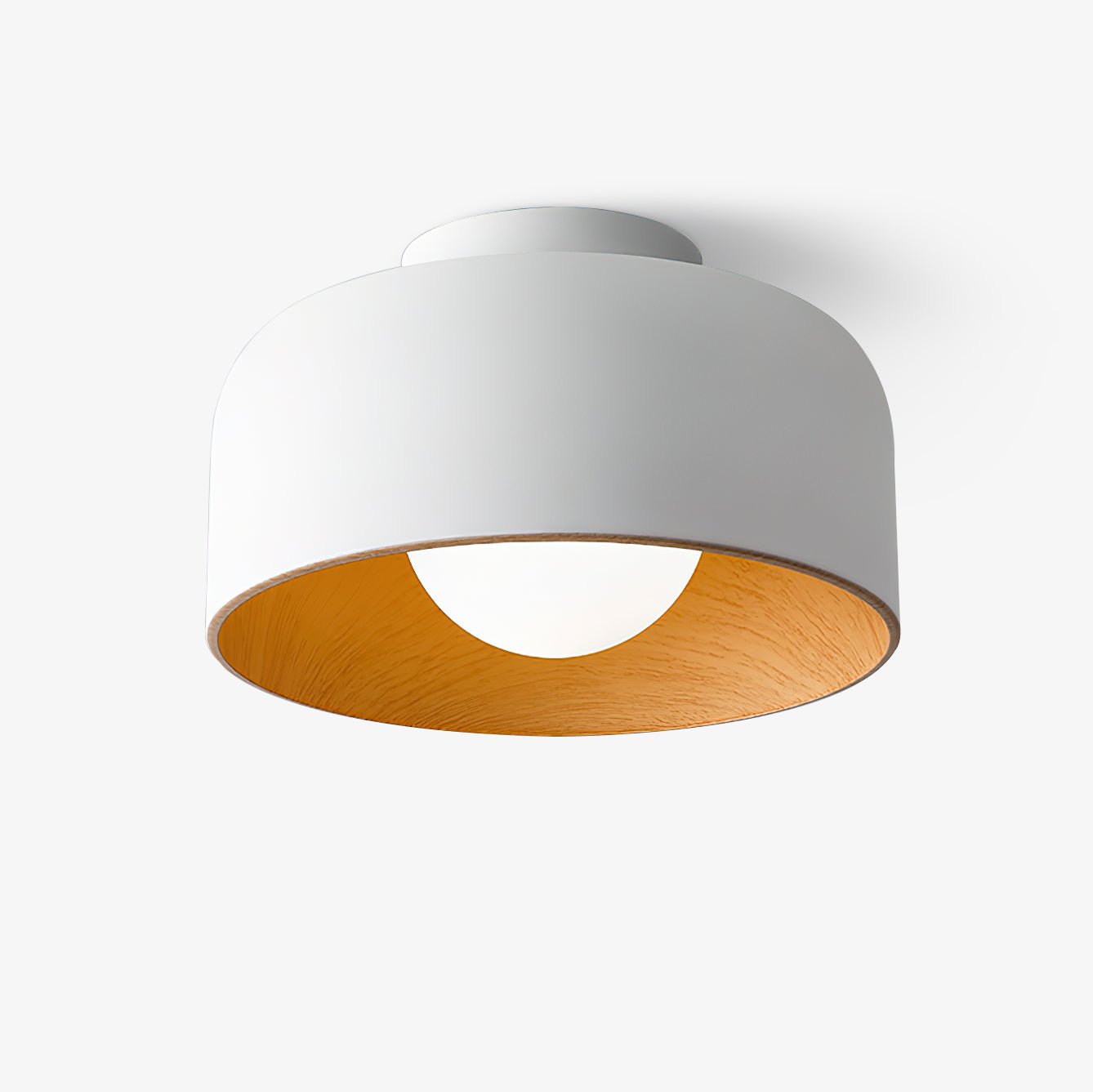 Lumosphere Ceiling Light | Metal, Glass | Wood Grain Hydrographics