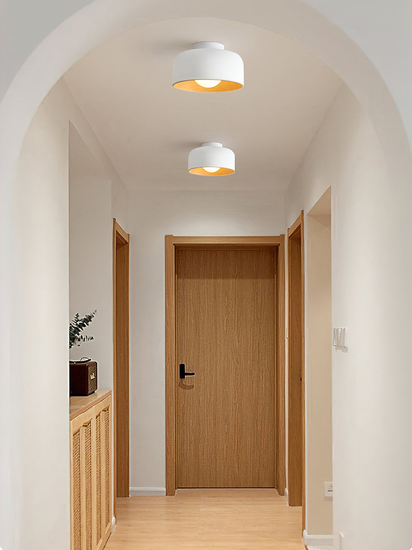 Lumosphere Ceiling Light | Metal, Glass | Wood Grain Hydrographics