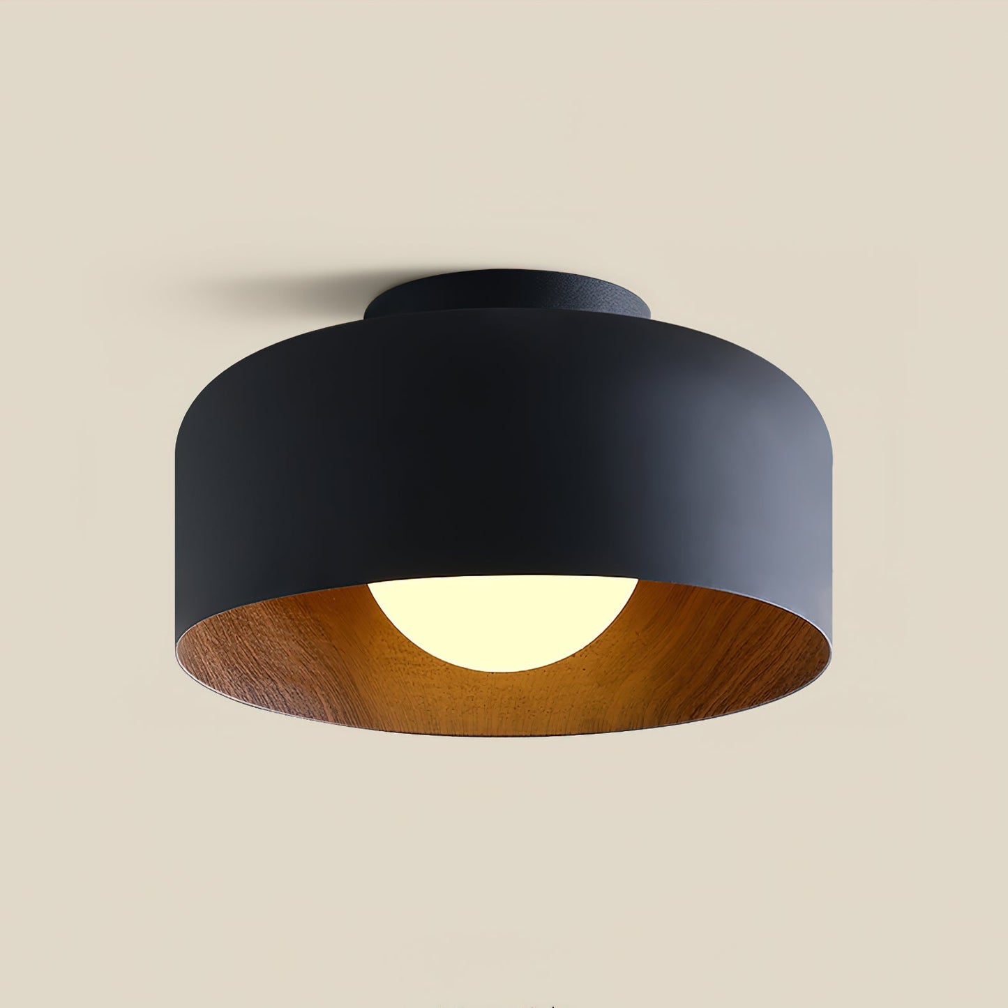 Lumosphere Ceiling Light | Metal, Glass | Wood Grain Hydrographics