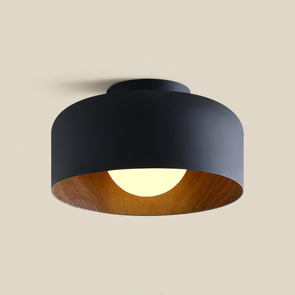 Lumosphere Ceiling Light | Metal, Glass | Wood Grain Hydrographics