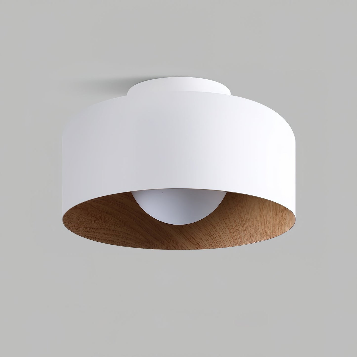 Lumosphere Ceiling Light | Metal, Glass | Wood Grain Hydrographics