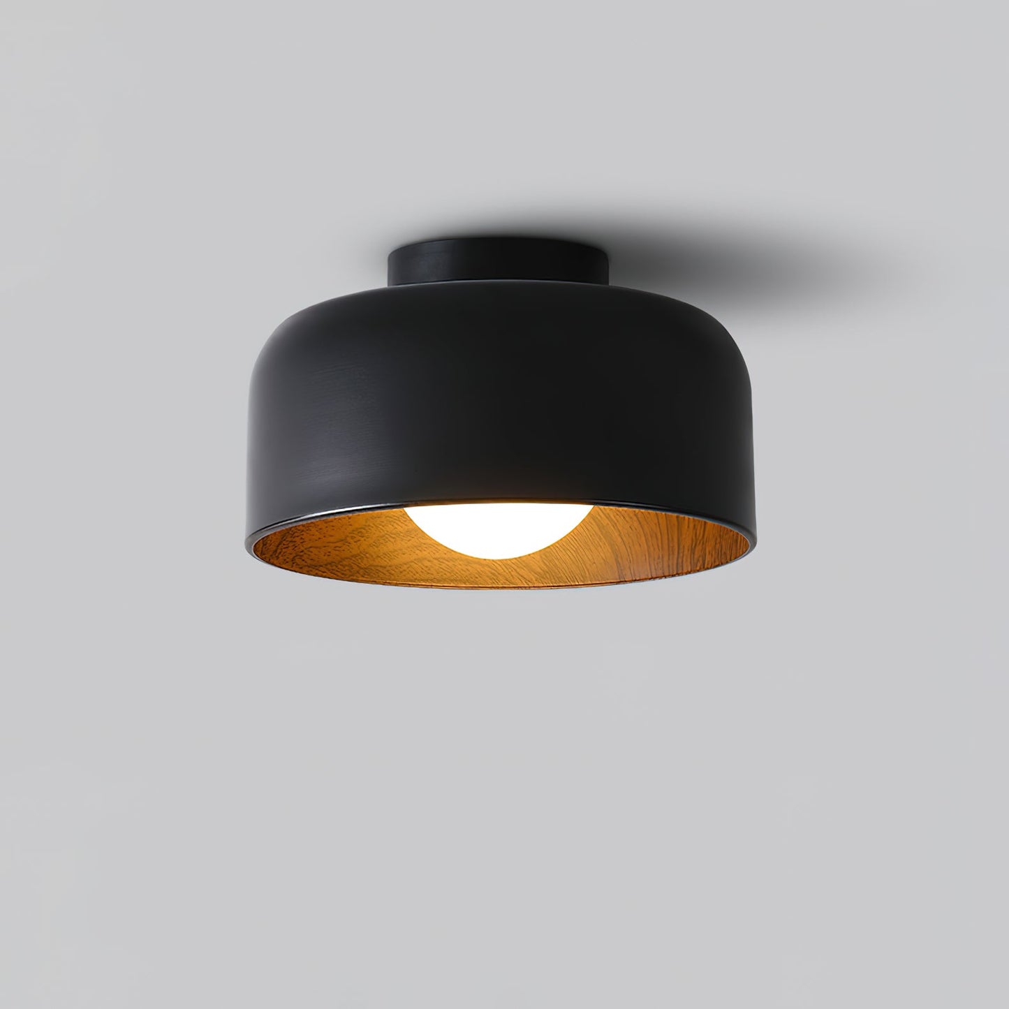 Lumosphere Ceiling Light | Metal, Glass | Wood Grain Hydrographics