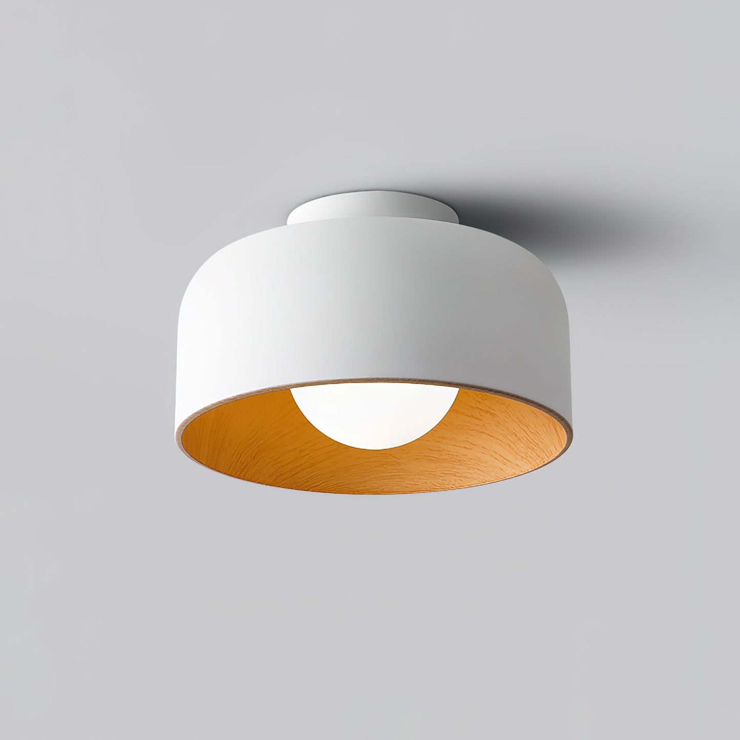 Lumosphere Ceiling Light | Metal, Glass | Wood Grain Hydrographics