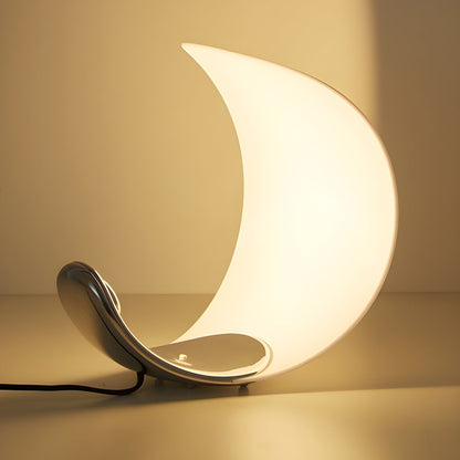 Luna Flow Table Lamp | Metal | Chrome, White