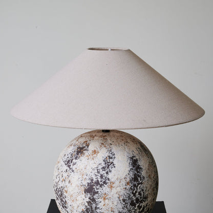 Luna Terra Table Lamp | Ceramic Base | Black and White