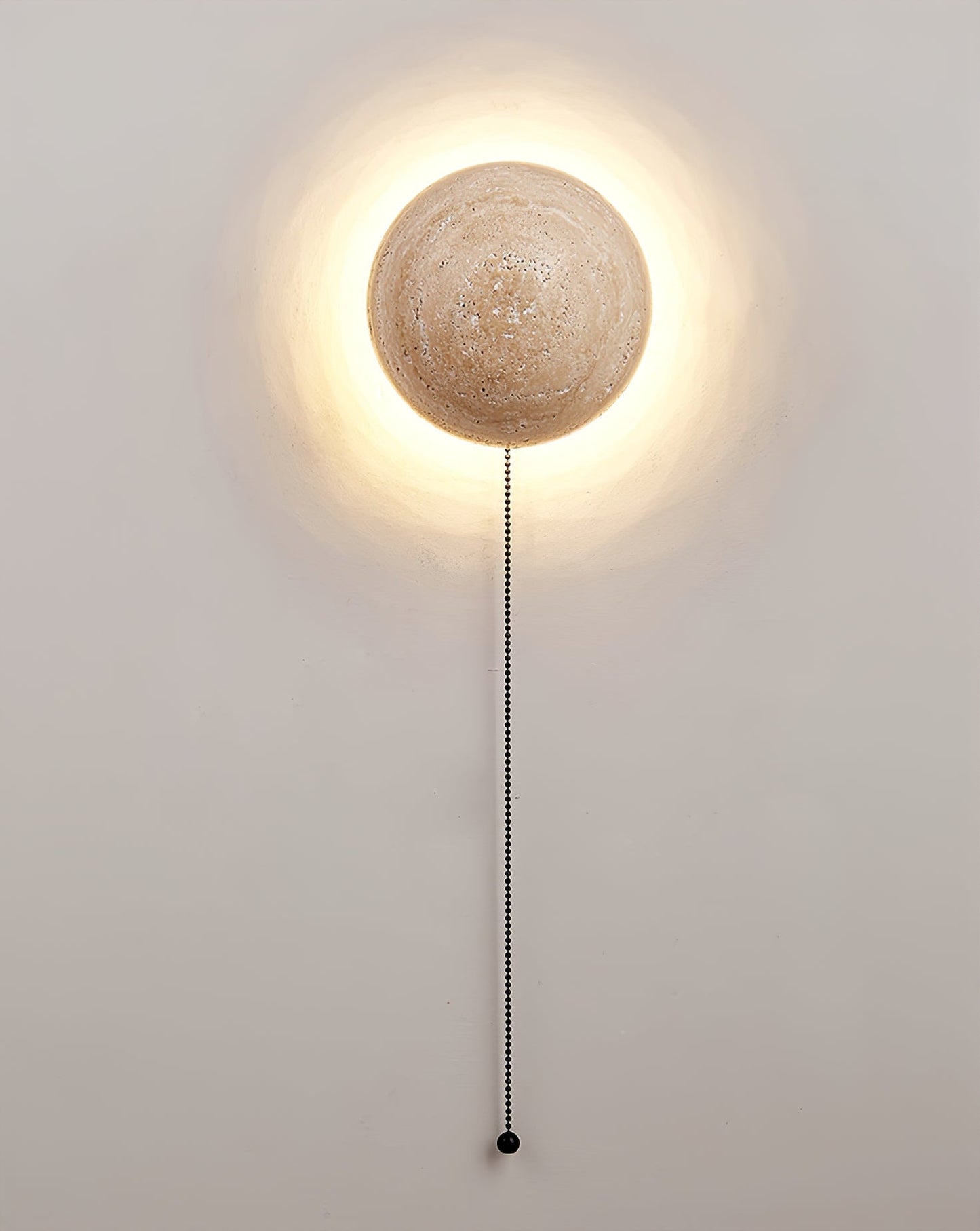 Luna Wall Light | Travertine | Yellow