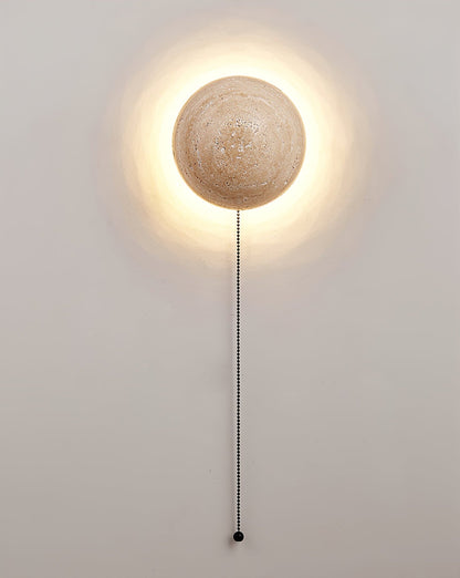Luna Wall Light | Travertine | Yellow