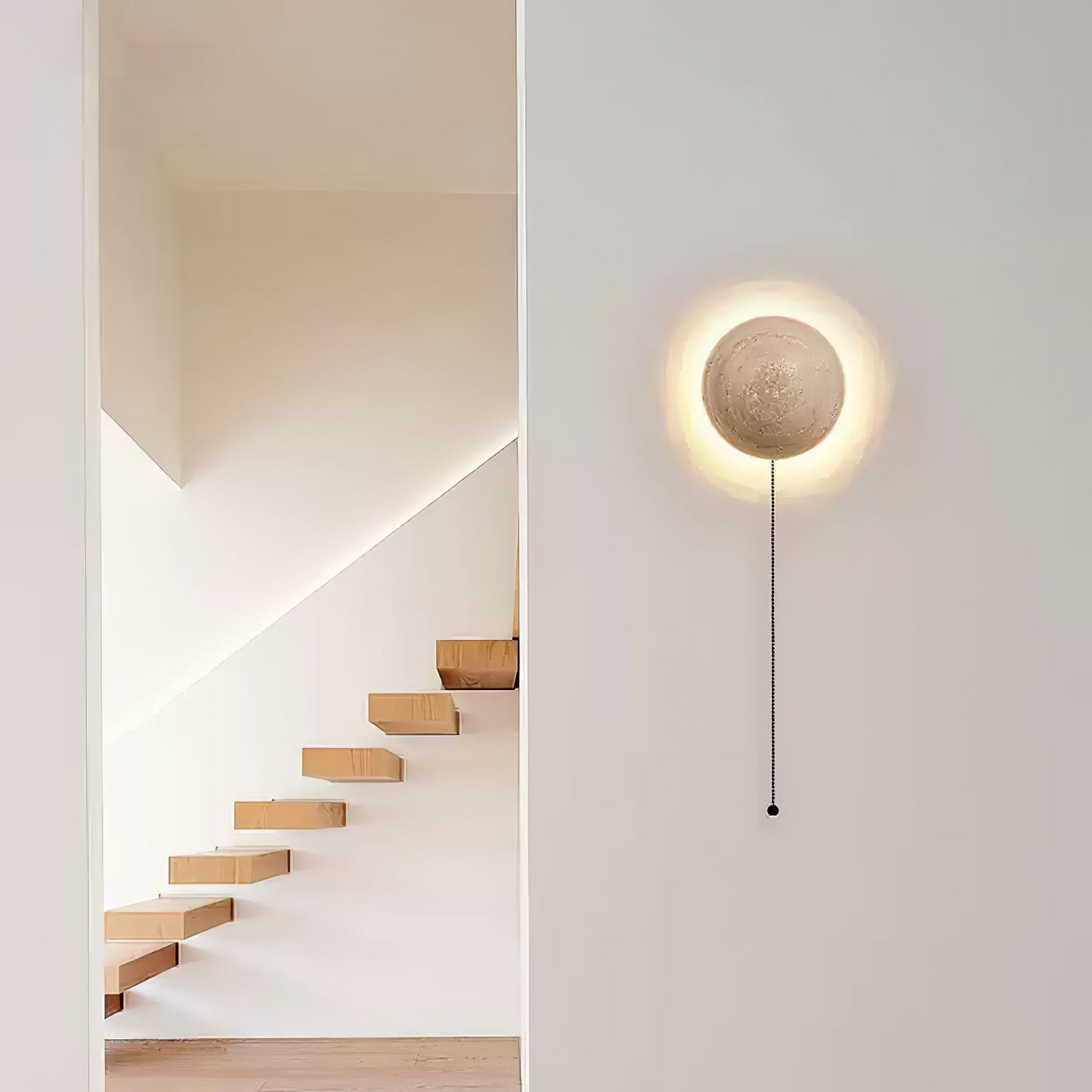 Luna Wall Light | Travertine | Yellow