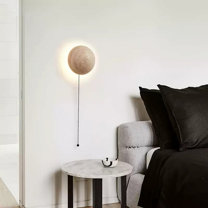 Luna Wall Light | Travertine | Yellow
