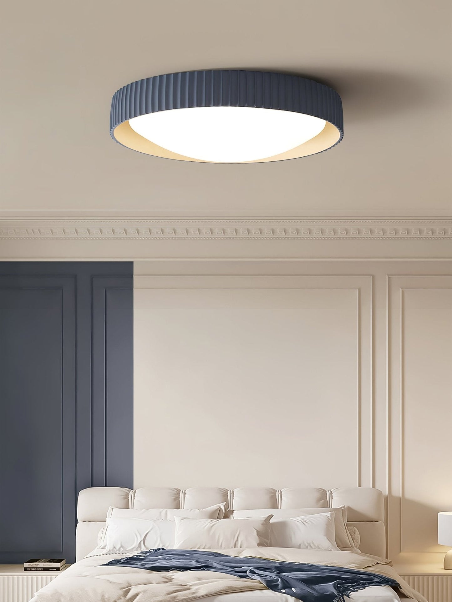 Lunaire Ceiling Light | Acrylic Shade | White