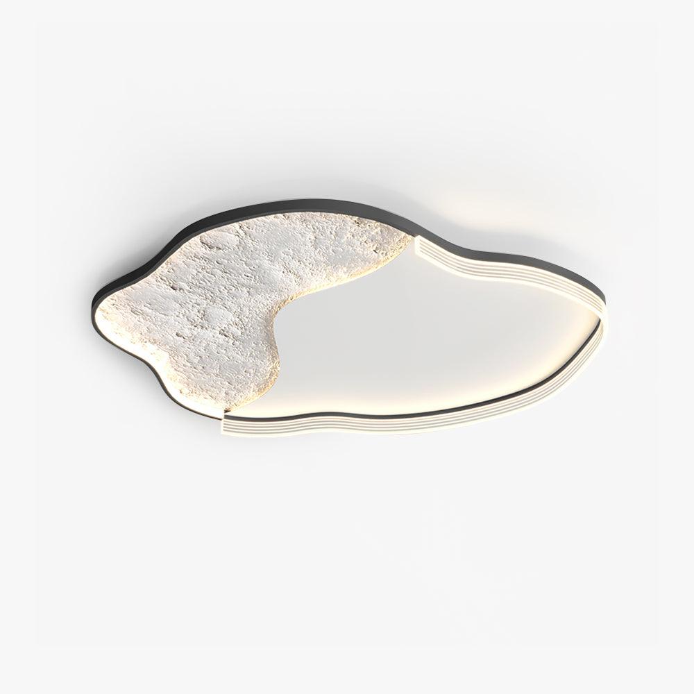 Lunar Led Ceiling Lamp | Aluminum Acrylic | White Black