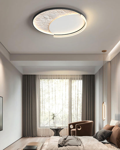 Lunar Led Ceiling Lamp | Aluminum Acrylic | White Black