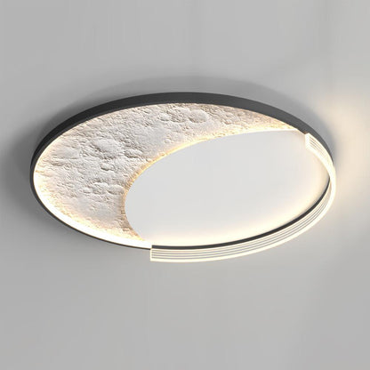 Lunar Led Ceiling Lamp | Aluminum Acrylic | White Black