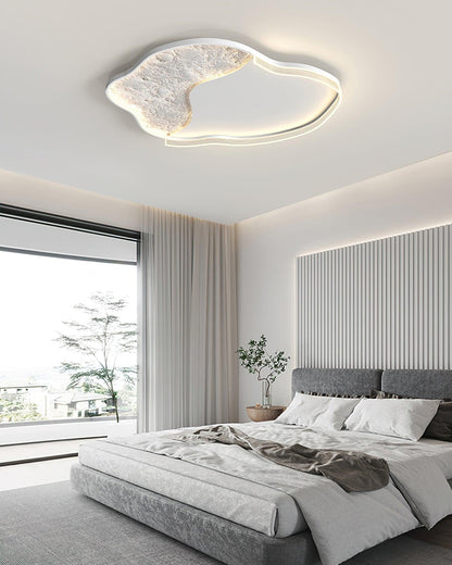 Lunar Led Ceiling Lamp | Aluminum Acrylic | White Black