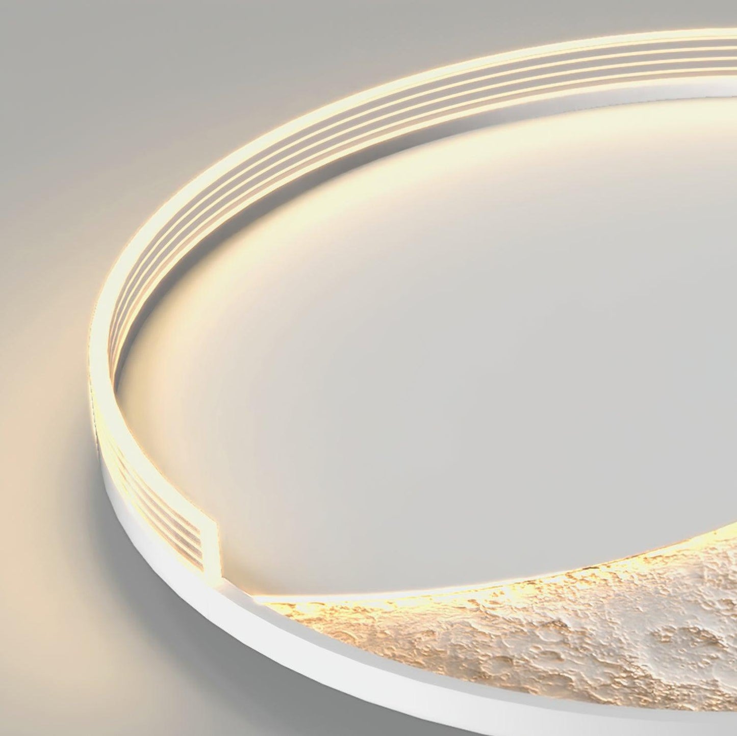 Lunar Led Ceiling Lamp | Aluminum Acrylic | White Black