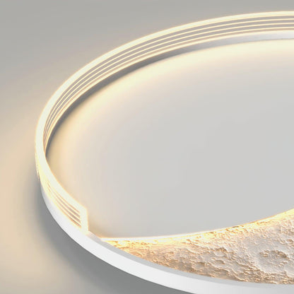 Lunar Led Ceiling Lamp | Aluminum Acrylic | White Black