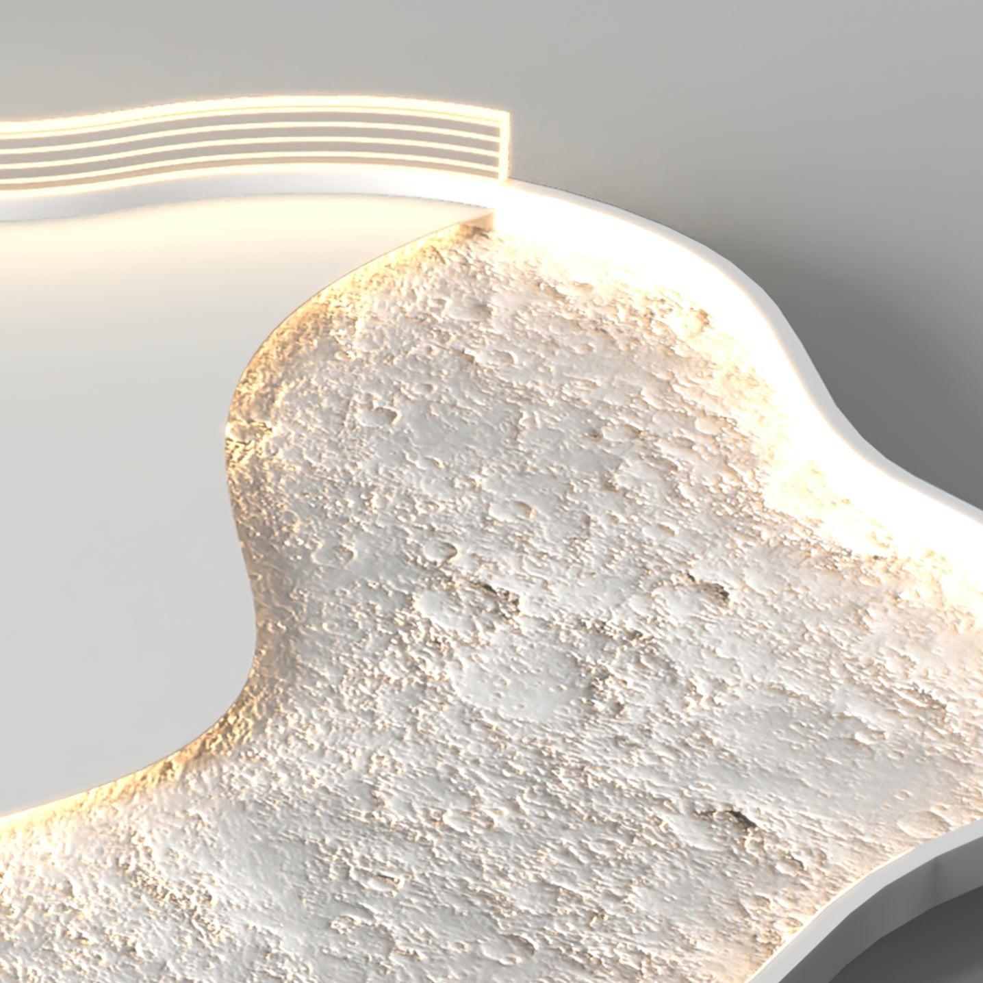 Lunar Led Ceiling Lamp | Aluminum Acrylic | White Black