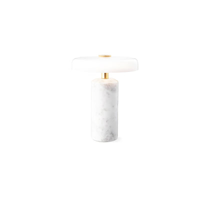 Lunara Marble Table Lamp | Marble & Glass | Black/White/Brown