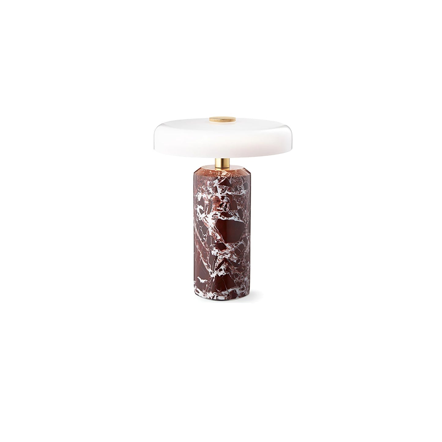 Lunara Marble Table Lamp | Marble & Glass | Black/White/Brown