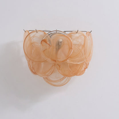 Lunaria Disc Murano Wall Lamp | Murano Glass | Blue, Green, Orange, Pink, White, Clear