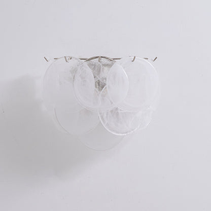Lunaria Disc Murano Wall Lamp | Murano Glass | Blue, Green, Orange, Pink, White, Clear