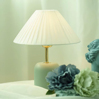 Ceramic Table Lamp | Sea Blue Finish | 29cm Height