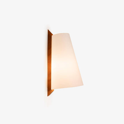 Lupe Wall Lamp | Solid Wood & Fabric | Walnut & White