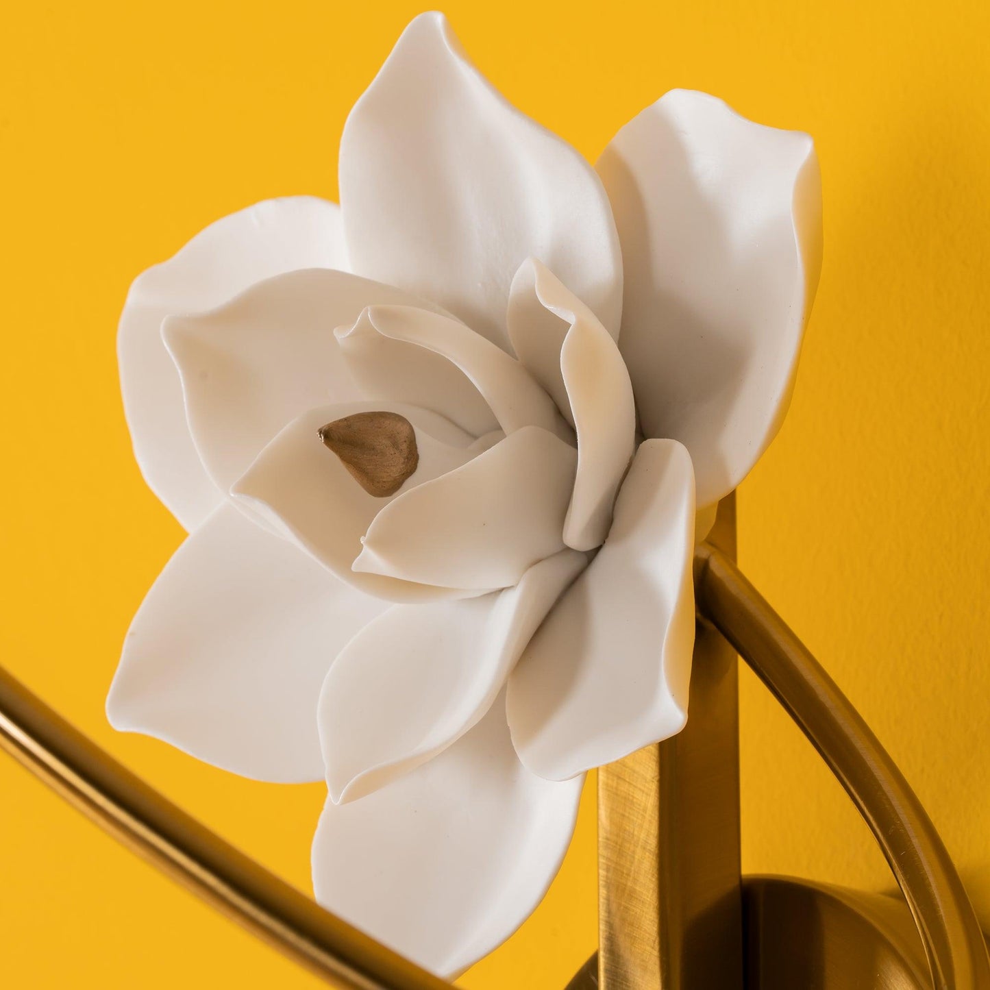 Lure Sconce | Cotton Paper Flower | White