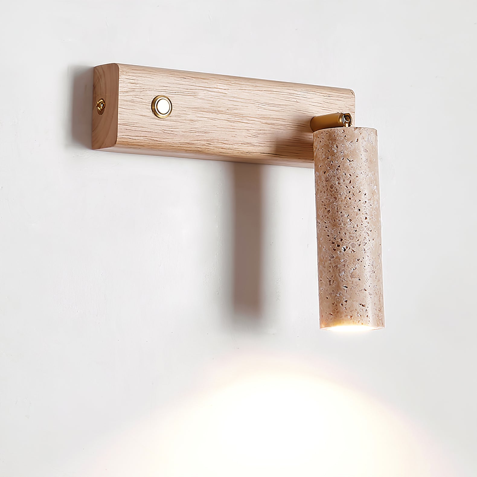 Lustra Torch Wall Lamp | Yellow Travertine | Indoor