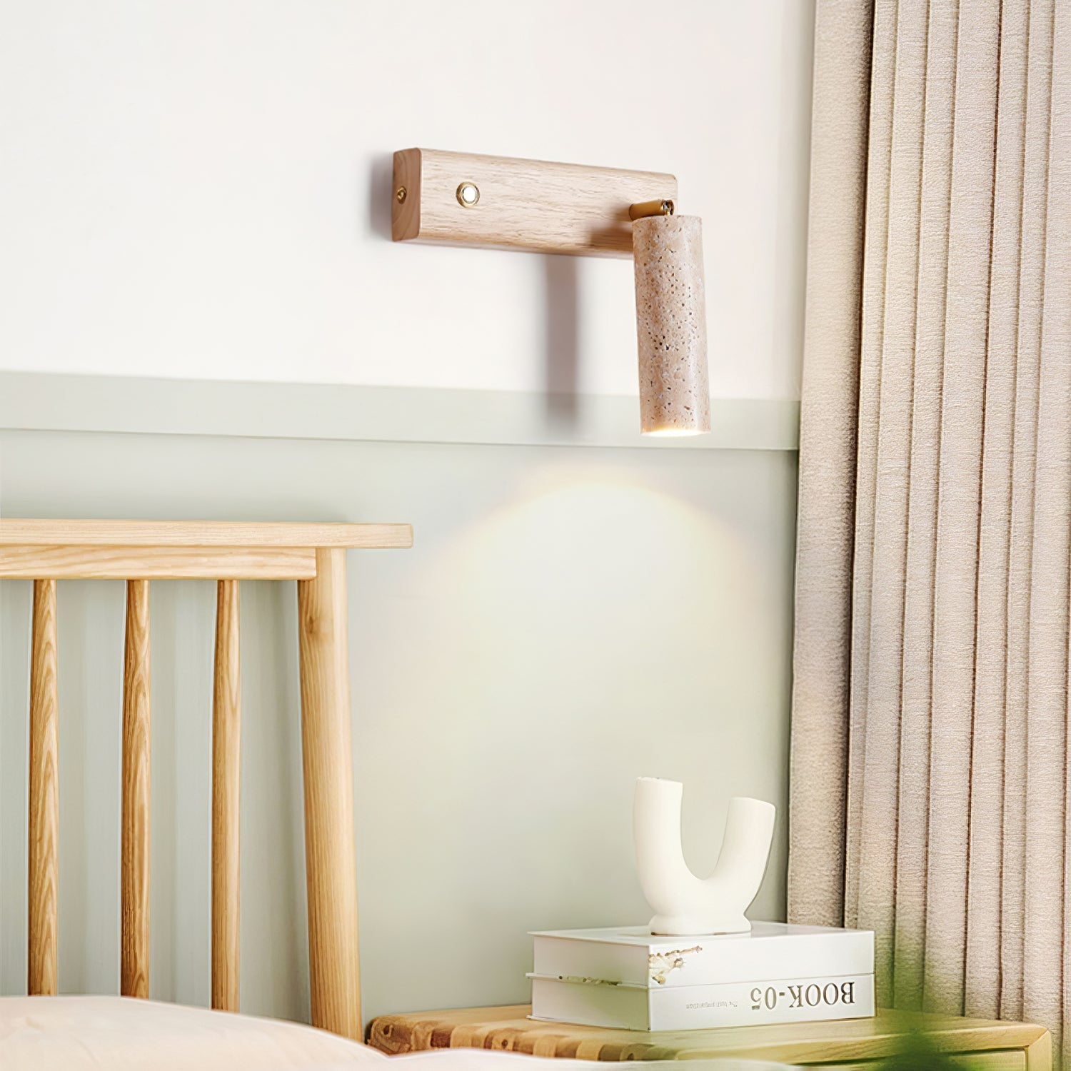 Lustra Torch Wall Lamp | Yellow Travertine | Indoor