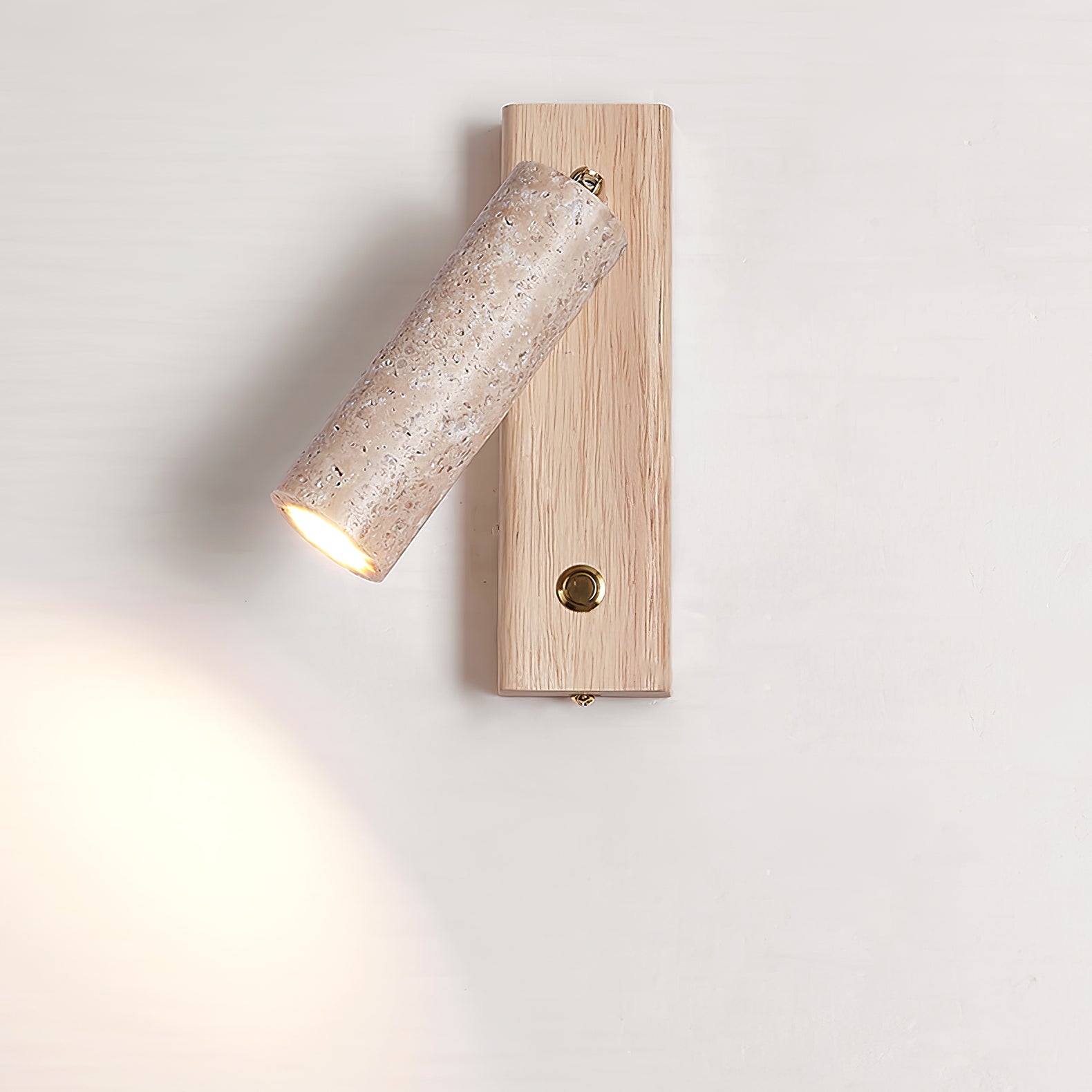 Lustra Torch Wall Lamp | Yellow Travertine | Indoor